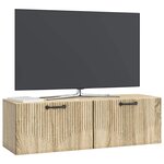 vidaXL Meuble TV mural Chêne Sonoma 98 x 31 x 30 cm Bois d'ingénierie
