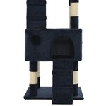 vidaXL Arbre à chat avec griffoirs en sisal 170 cm Bleu