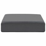 vidaXL Coussin d’assise Gris 40 x 40 x 10 cm