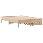 vidaXL Cadre de lit sans matelas 140x200 cm bois massif de pin