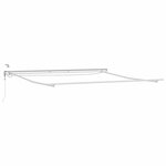 vidaXL Cadre d'auvent Blanc 400 × 350 cm Aluminium