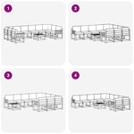 vidaXL Ensemble de canapés d'extérieur 11 pc Gris Naturel et Clair
