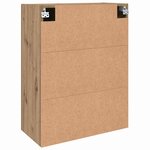 vidaXL Armoire Murale 2 Pièces Chêne artisanal 69 5 x 34 x 90 cm