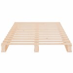 vidaXL Cadre de lit sans matelas 75x190 cm bois de pin massif
