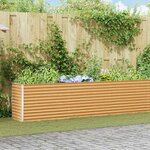 vidaXL Jardinière surélevée 485 x 50 x 68 cm Acier galvanisé