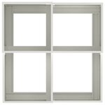 vidaXL Cache-pot de jardin Blanc 80 x 80 x 48 cm Acier