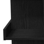Table de bar en chêne noir avec rangement  100x50x101 5 cm