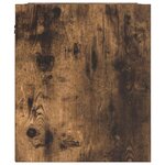 vidaXL Tables de chevet murales 2 Pièces chêne fumé 38x34x40 cm
