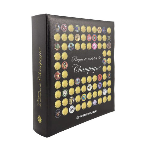 Reliure illustrée Futura Champ vide pour muselets de champagne.