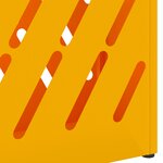 vidaXL Support de parapluie moutarde 28x12x41 cm en acier
