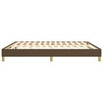 vidaXL Cadre de lit sans matelas marron foncé 180x200 cm tissu