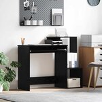 vidaXL Bureau Chêne noir 106 x 40 x 88.5 cm Bois d'ingénierie