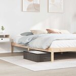 vidaXL Boîte de rangement avec fenêtre transparente 2 Pièces Gris