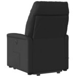 vidaXL Fauteuil inclinable de massage électrique Noir Tissu
