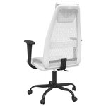 vidaXL Chaise de bureau réglable en hauteur blanc
