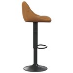 vidaXL Tabouret de bar Marron Velours