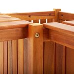 vidaXL Banc de jardin et jardinière 117x117x40 cm Bois solide d'acacia