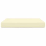 vidaXL Coussin de canapé d'extérieur Crème 80 x 80 x 8 cm Polyester
