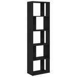 vidaXL Bibliothèque/Séparateur de pièce chêne noir 45x24x159 cm
