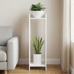 vidaXL Support de Plante Blanc 30 x 30 x 100 cm Bois d'ingénierie