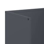 vidaXL Portant de bois chauffage anthracite 40x30x80 cm