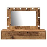 vidaXL Table de Toilette Marron 100 x 40 x 70 cm Bois d'ingénierie