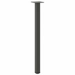 vidaXL Pieds de table console 4 pièces Anthracite 72-74 cm Acier