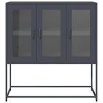 vidaXL Buffet anthracite 100 5x39x107 cm acier laminé à froid