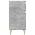 vidaXL Table de chevet gris béton 40x35x70 cm