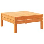 vidaXL Salon de jardin 5 Pièces avec coussins cire marron bois pin massif
