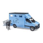 Bruder 02674 - Camion Bétaillère Mercedes Benz Sprinter avec un cheval