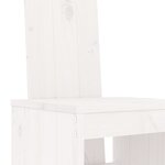 vidaXL Tabourets de bar lot de 2 blanc 40x42x120 cm bois massif de pin