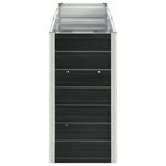 vidaXL Lit surélevé de jardin Acier galvanisé 240x40x77 cm Anthracite