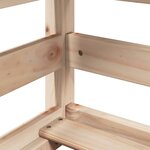 vidaXL Lit superposé sans matelas 90x200 cm bois de pin massif