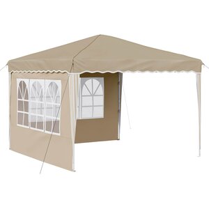 vidaXL Tente de fête pop-up 288 x 288 x 245 cm Crème Tissu Oxford