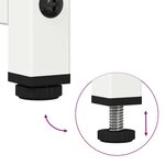 vidaXL Buffet haut blanc 68x39x107 cm acier