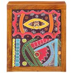 vidaXL Table de chevet 35x30x40 cm Bois massif Acacia