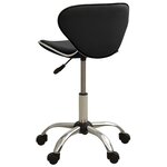 vidaXL Tabouret de salon et spa Noir Similicuir