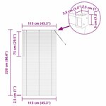 vidaXL Store de Fenêtre avec des rideaux Autre Blanc 80 x 130 cm Aluminium