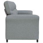 vidaXL Canapé 100  polyester  cadre en métal  MDF  Contreplaqué