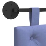vidaXL Tête de lit suspendue Bleu denim Tissu