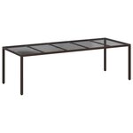 vidaXL Table de Jardin Marron polyrotin