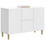 vidaXL Buffet Blanc 89 x 34 5 x 60 cm Bois d'ingénierie