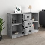 vidaXL Buffet gris béton 104 5x35 5x67 5 cm bois d'ingénierie