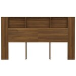 vidaXL Armoire de tête de lit Chêne marron 180x18 5x104 5 cm