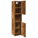 vidaXL Armoire de salle de bain suspendue vieux bois bois d'ingénierie