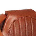 vidaXL Fauteuil en style d'aviation marron cuir véritable