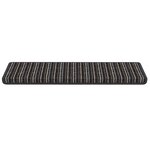 vidaXL Tapis d'escalier auto-adhésifs 15 Pièces Anthracite 65 x 21 x 4 cm