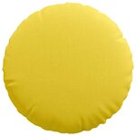 vidaXL Coussins de siège 2 Pièces Jaune clair Ø40 x 13 cm tissu