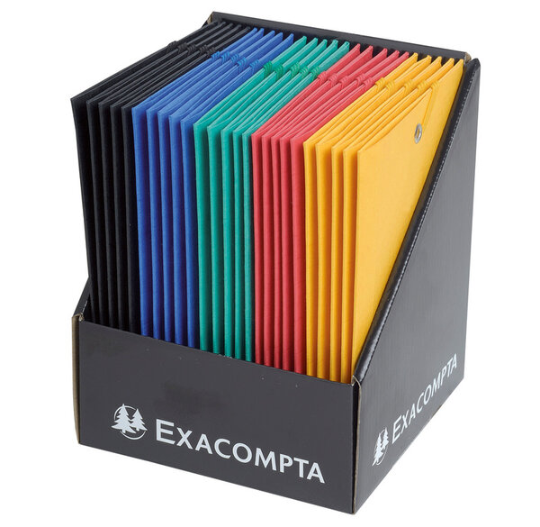 Chemise 3Rabat + Elast.12x16 SCOTTEN Ass. EXACOMPTA